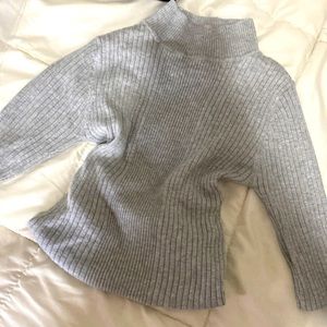 Gray turtle neck dress